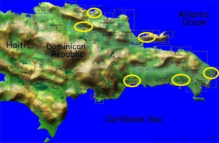 Aeroporti Internazionali nella Repubblica Dominicana - S.Domingo, Sosua, Cabarete